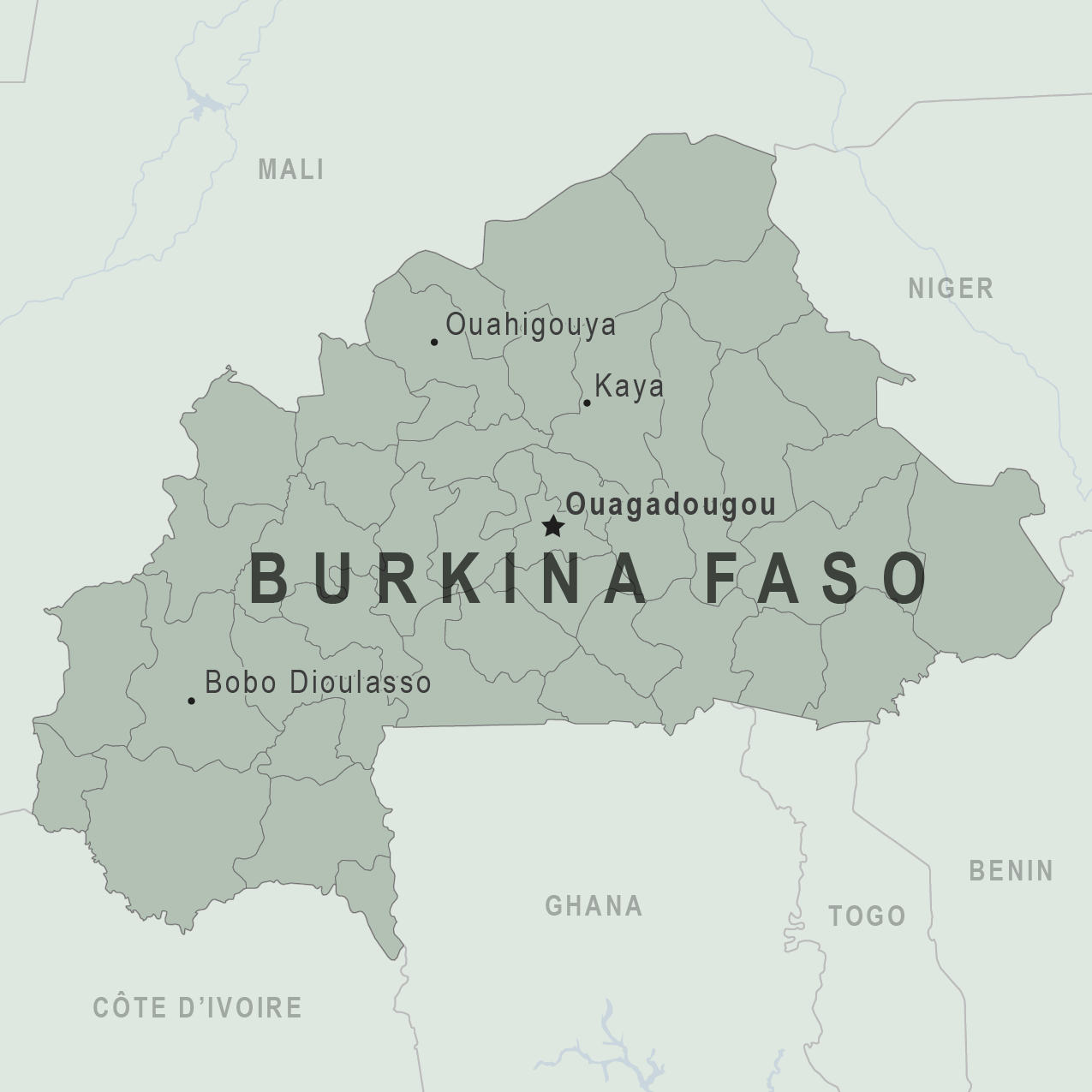 Map - Burkina-Faso