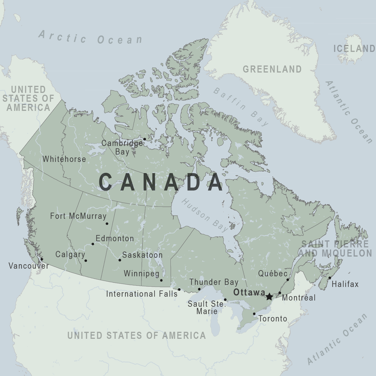 Map - Canada