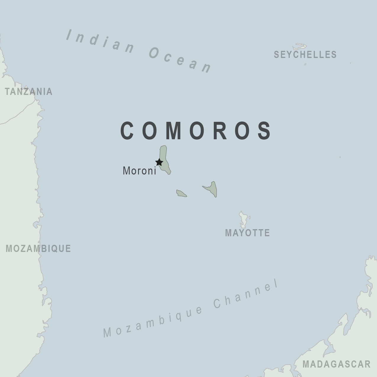 Map - Comoros