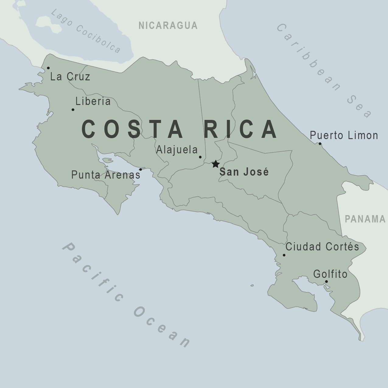 Map - Costa Rica