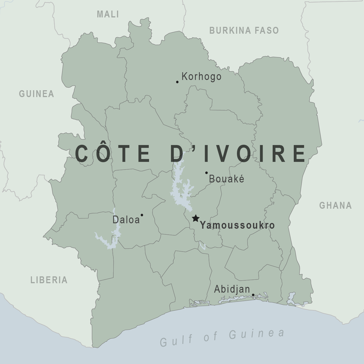 Map - Côte d'Ivoire