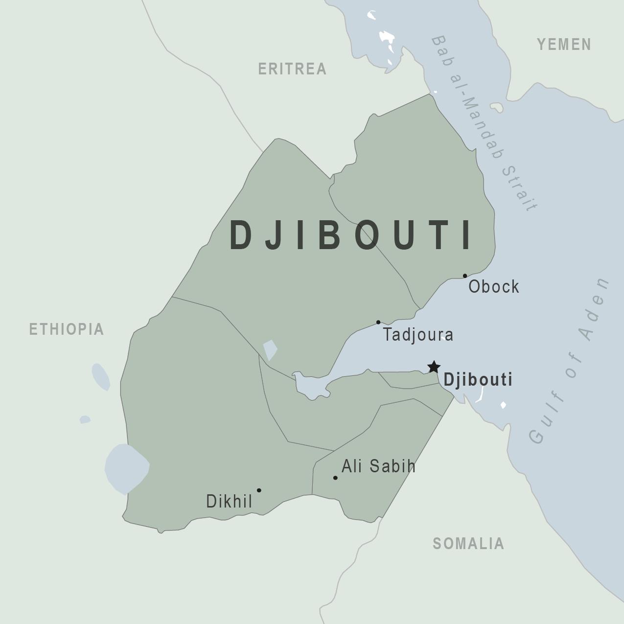 Map - Djibouti