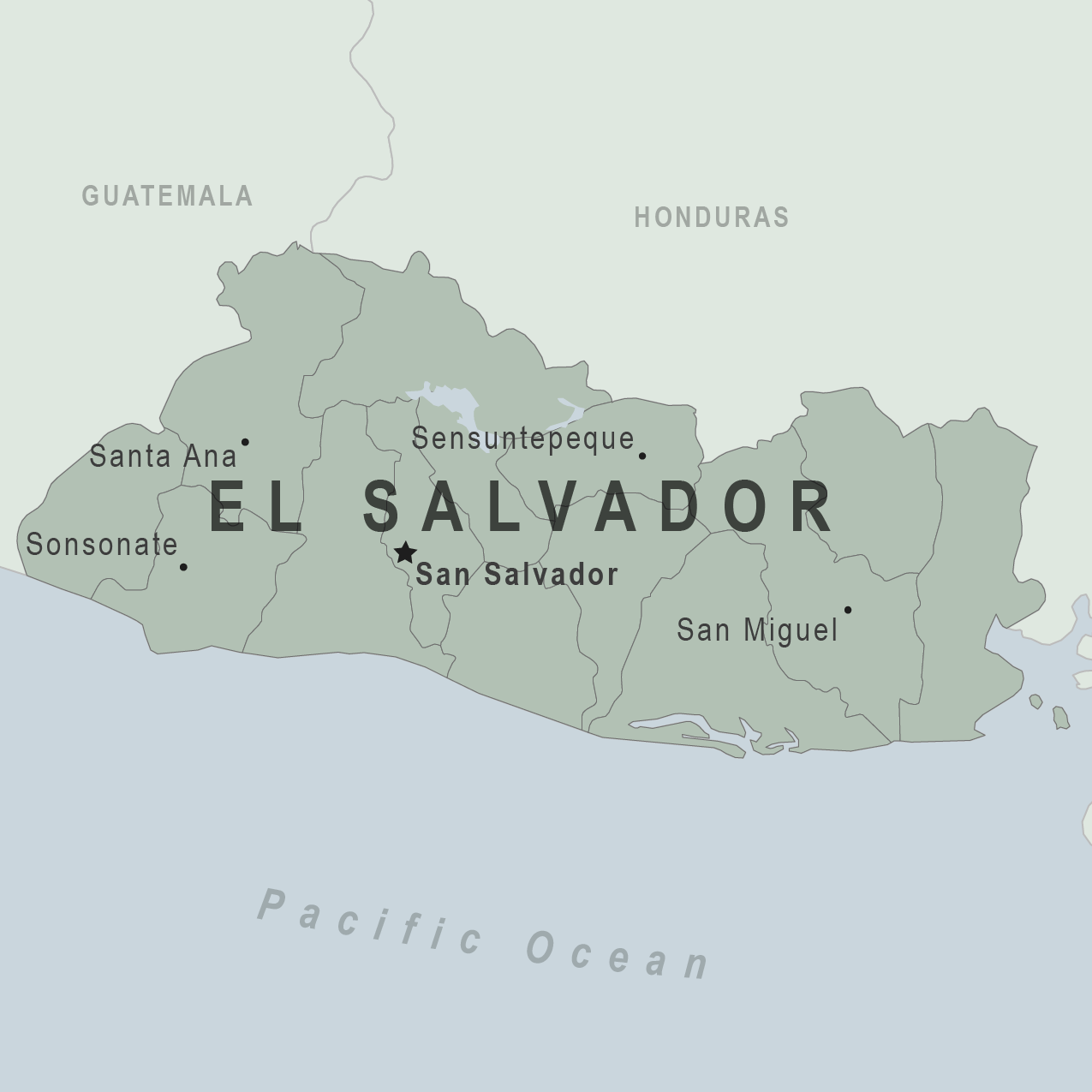 Map El Salvador 