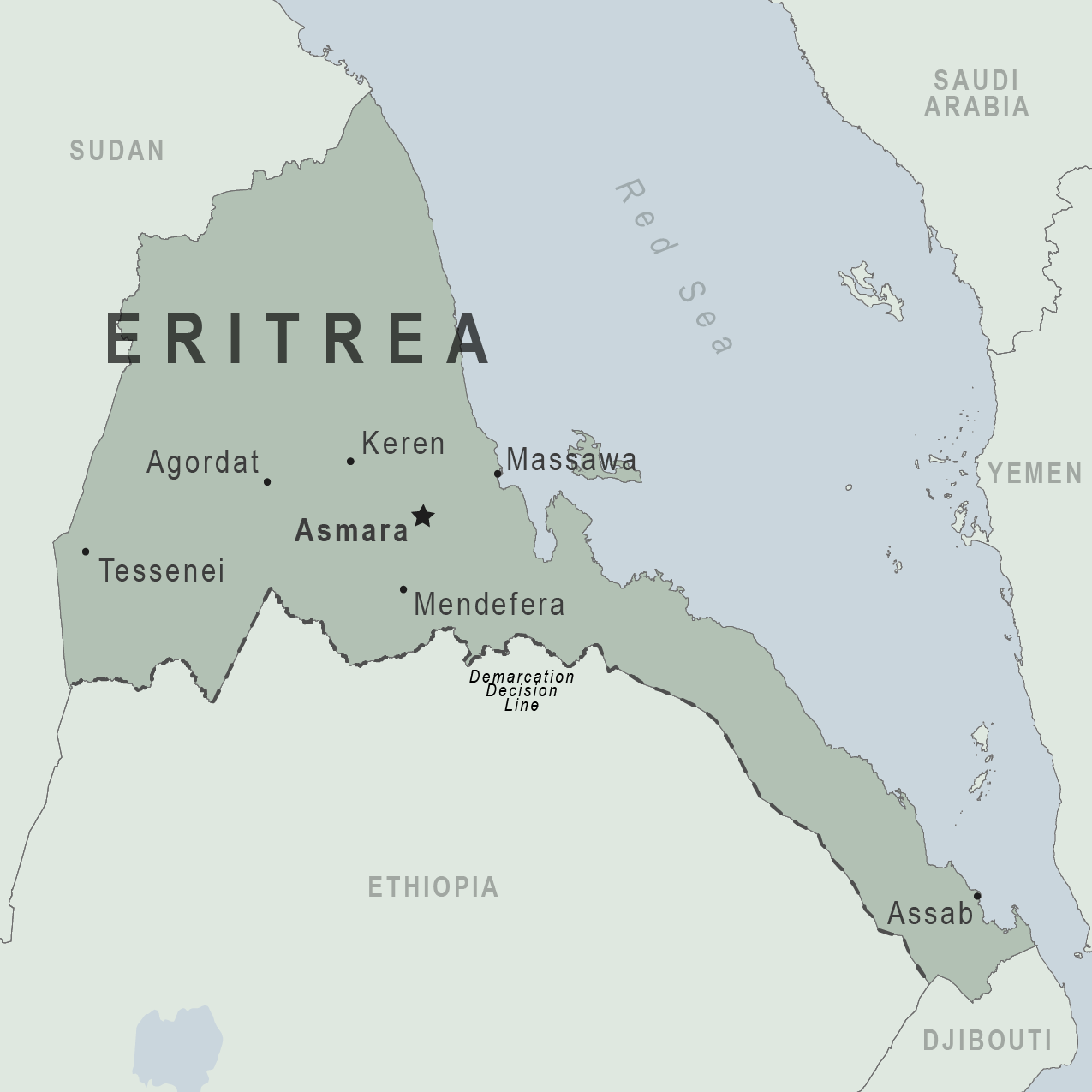 Map - Eritrea