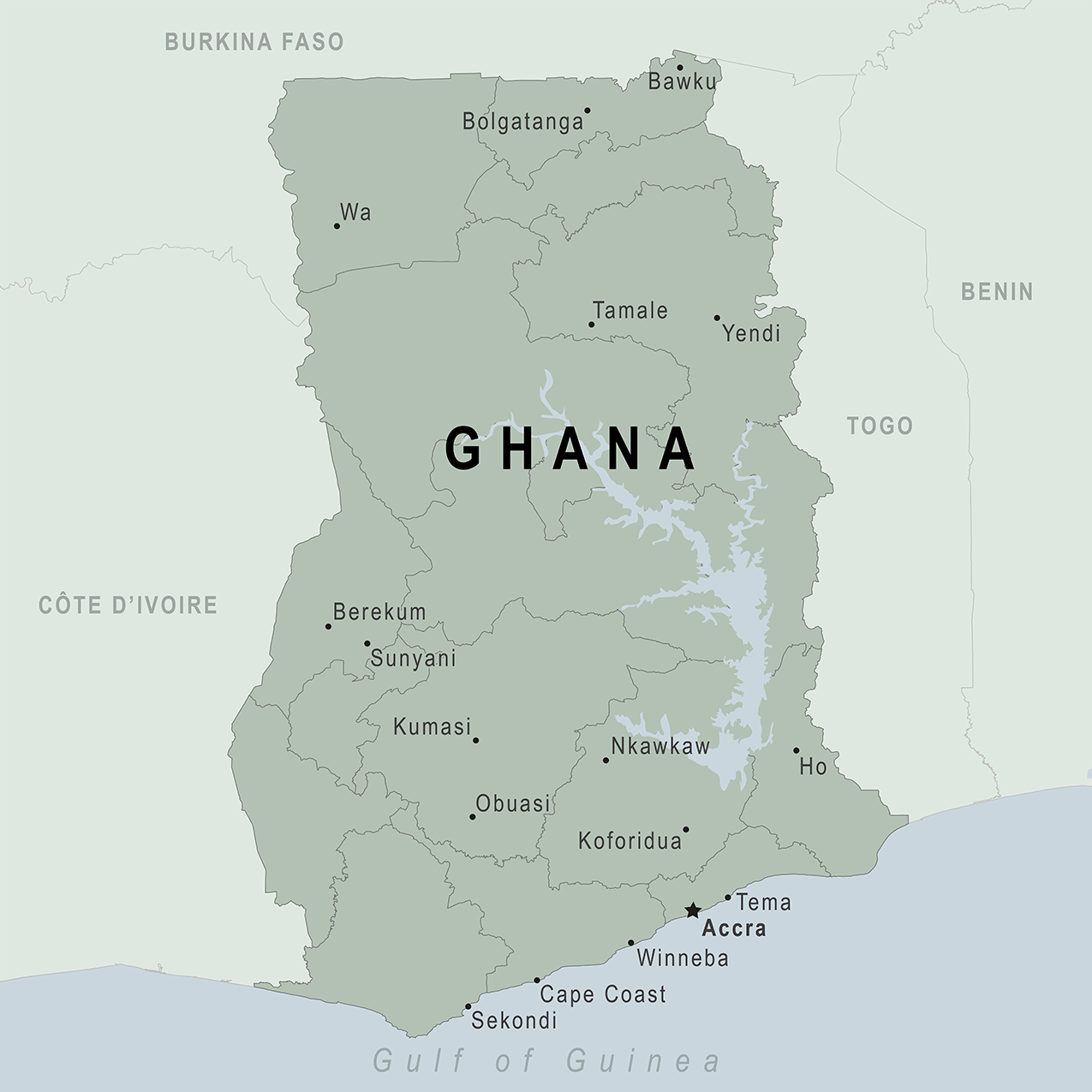 Map - Ghana