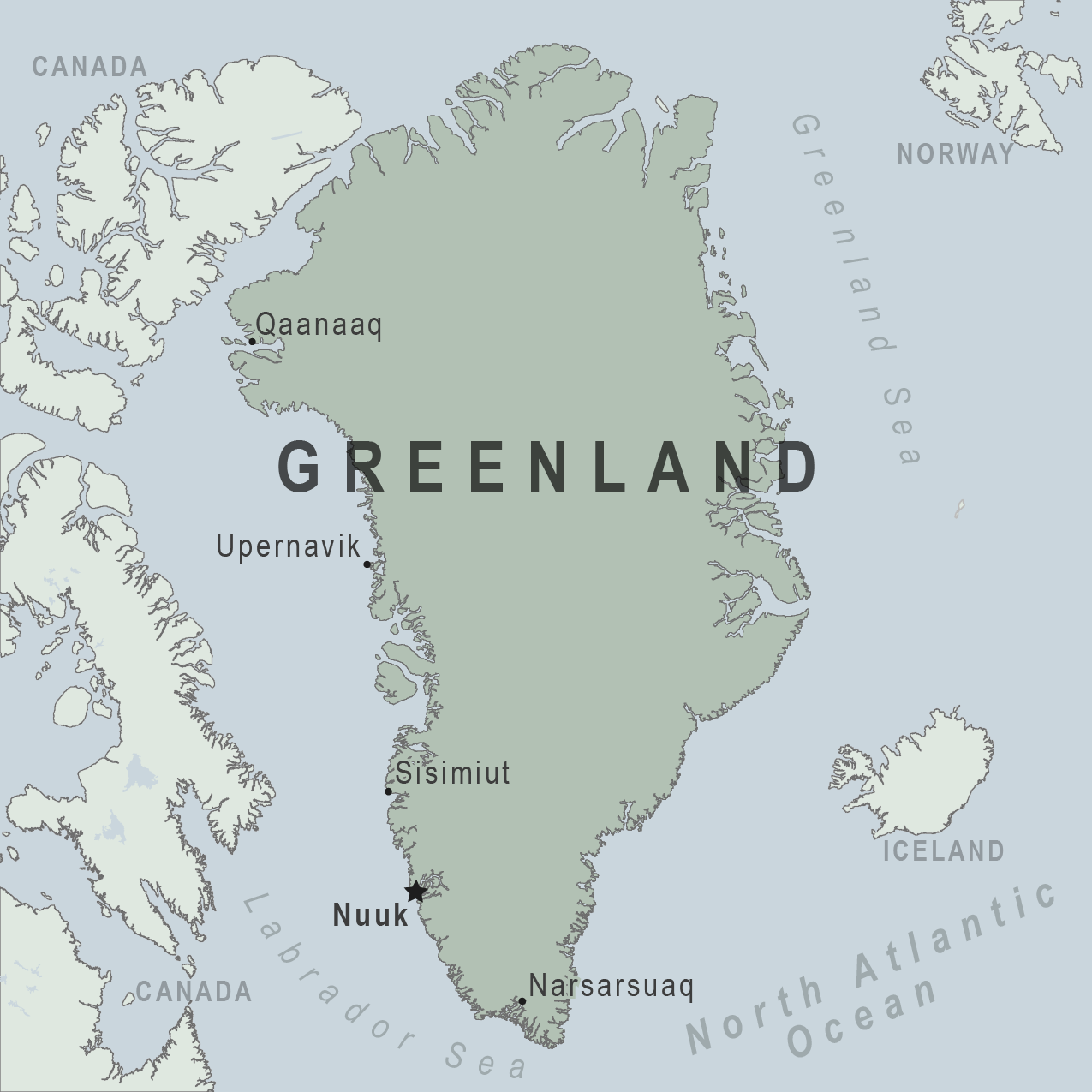 Map Greenland 