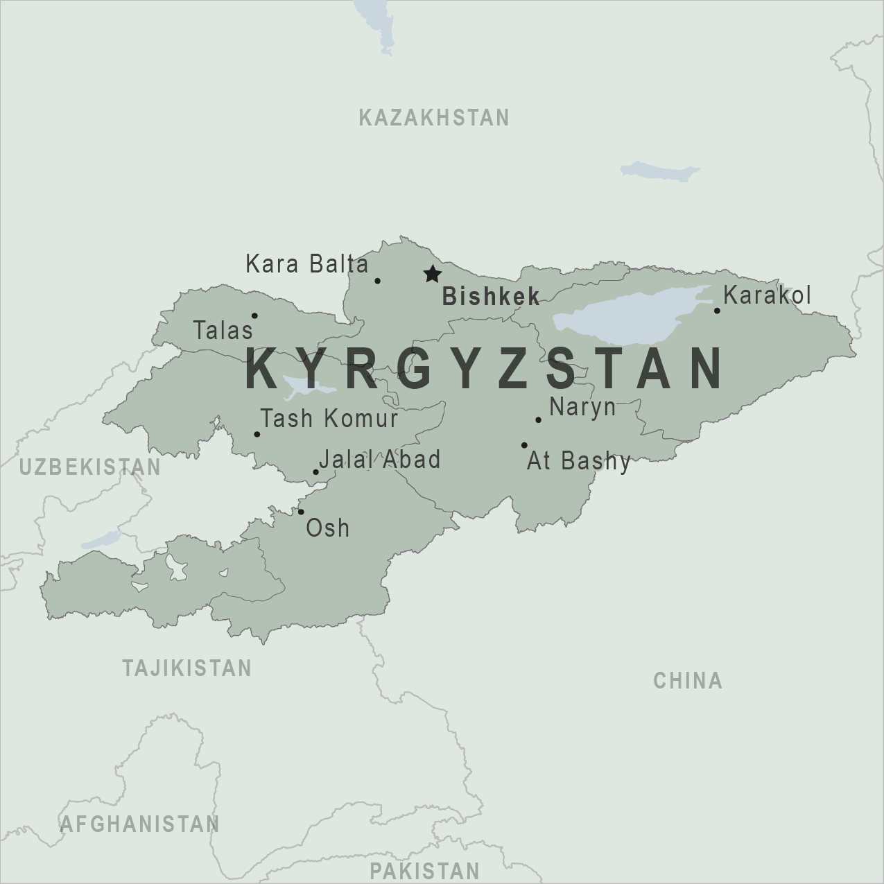 Map - Kyrgyzstan