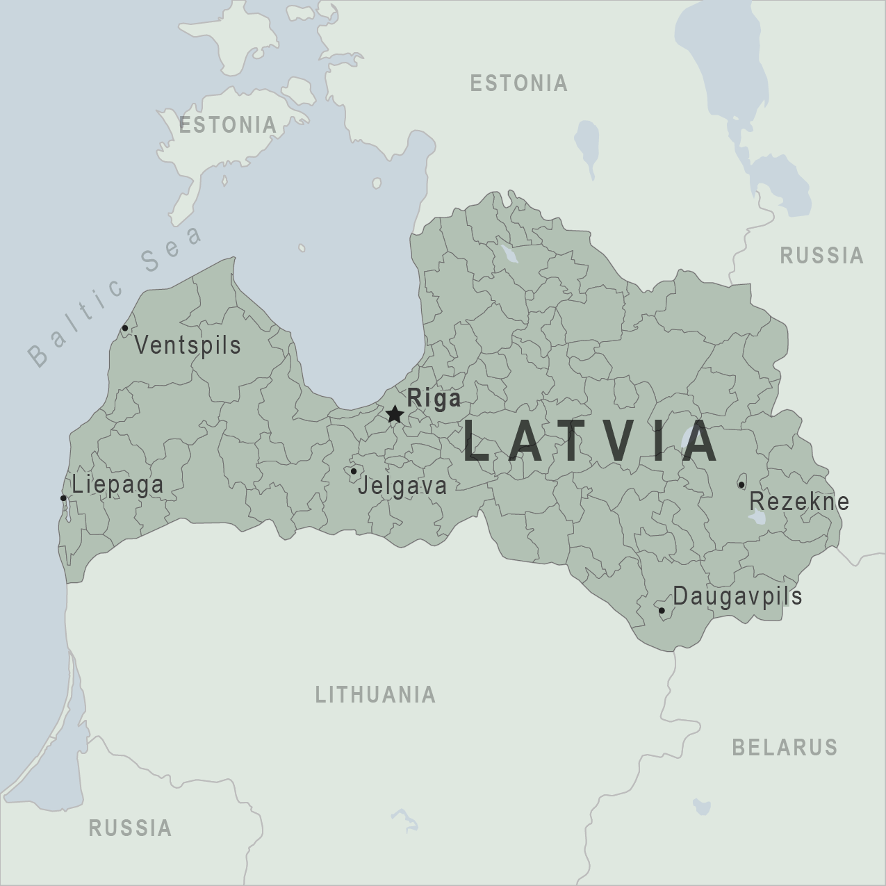 Map - Latvia