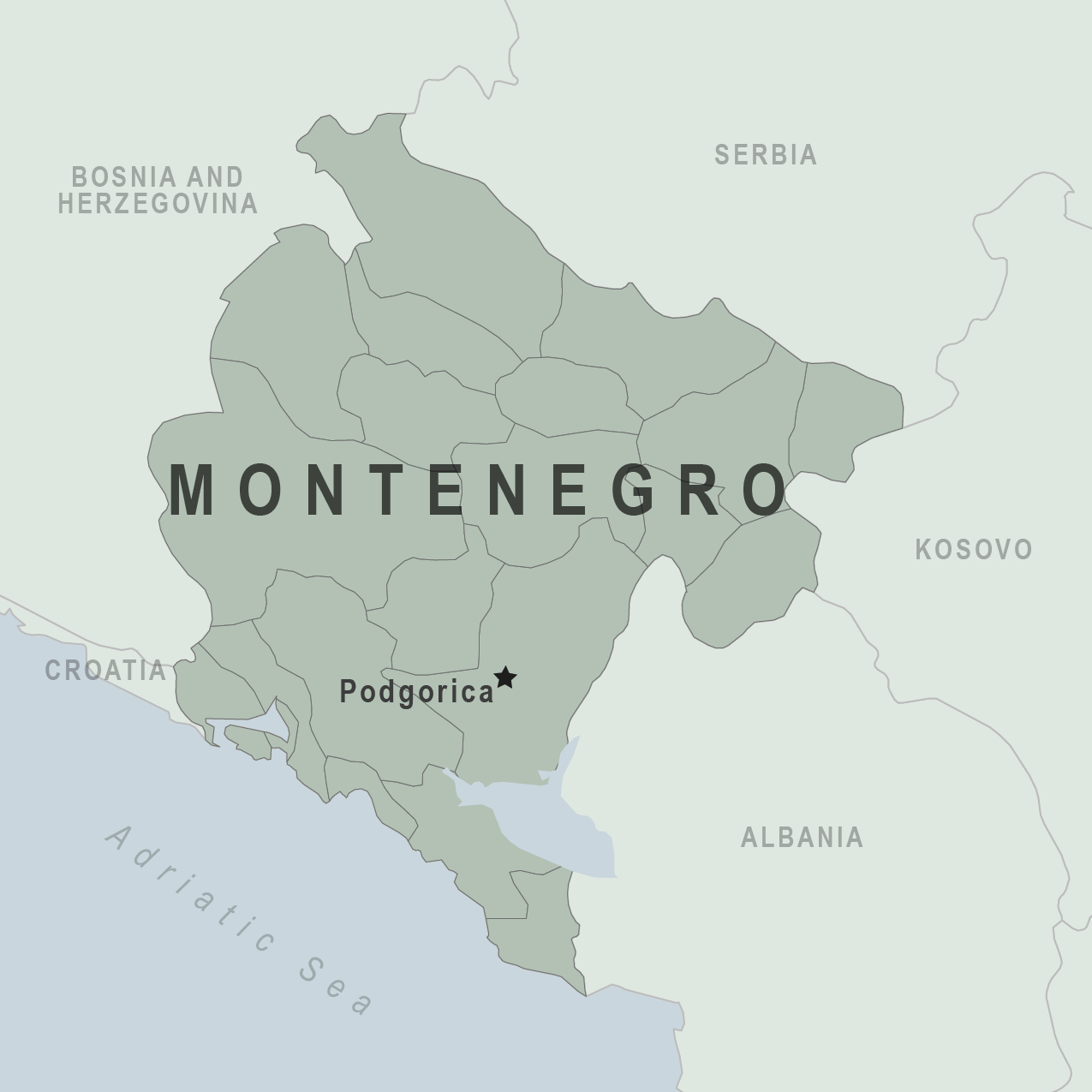 Map - Montenegro