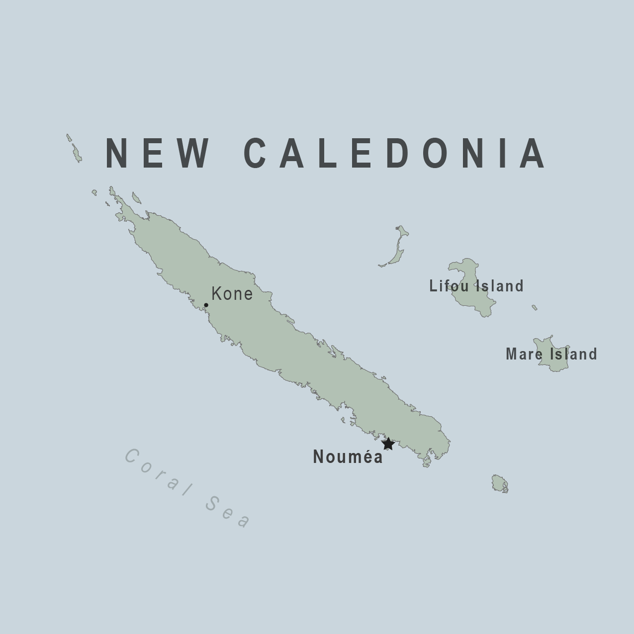 Map - New Caledonia (France)