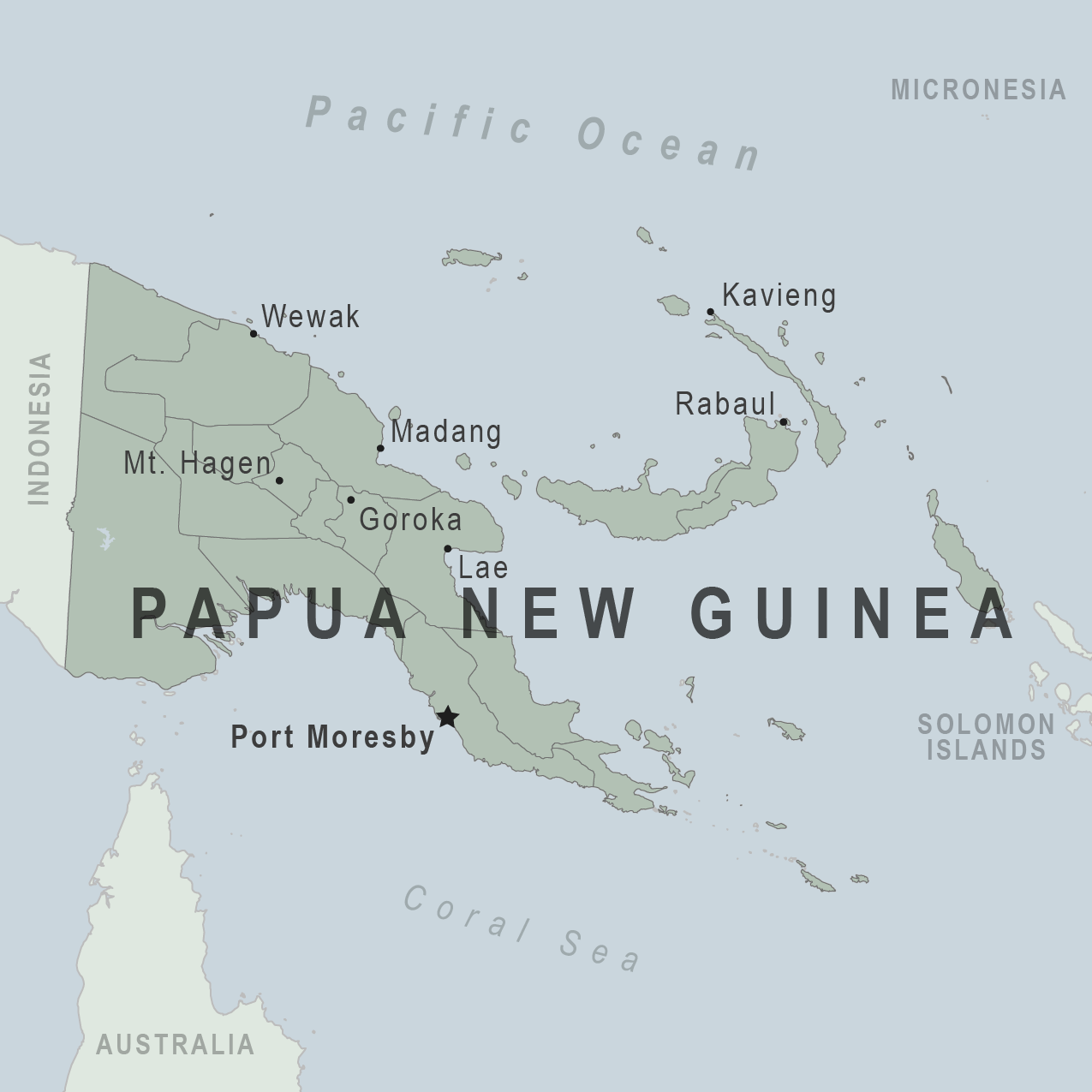 Papau New Guinea Map Papua New Guinea   Traveler view | Travelers' Health | CDC