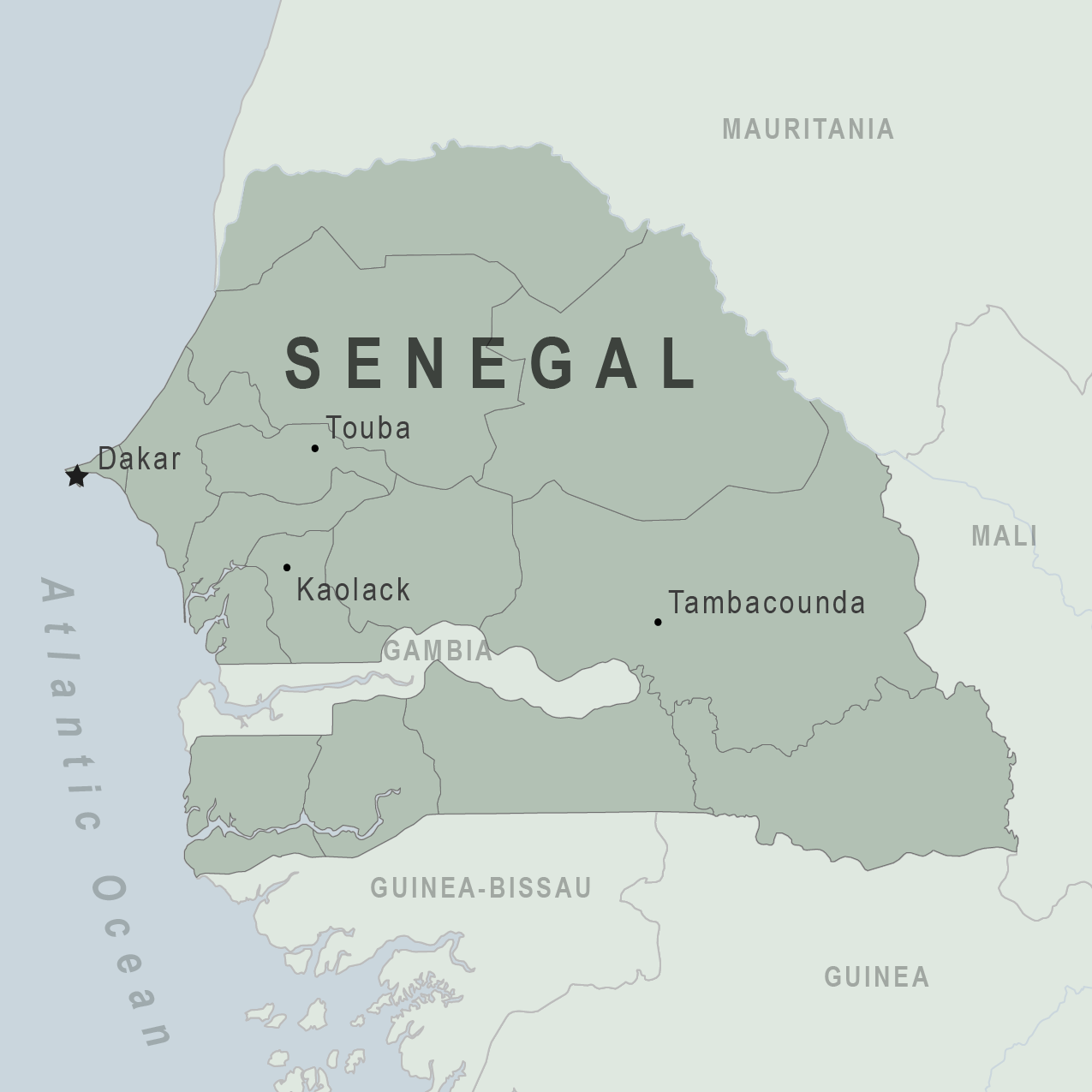 Map - Senegal