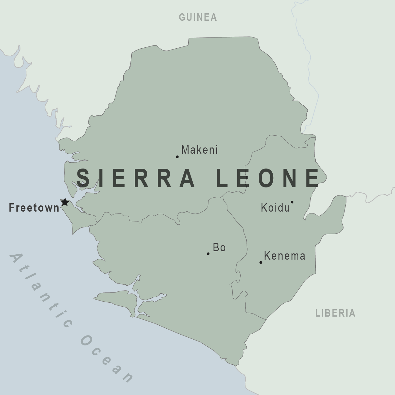 Map - Sierra Leone