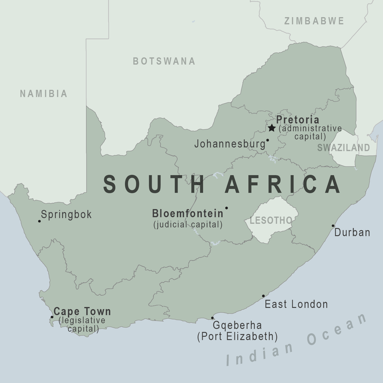 Map - South Africa