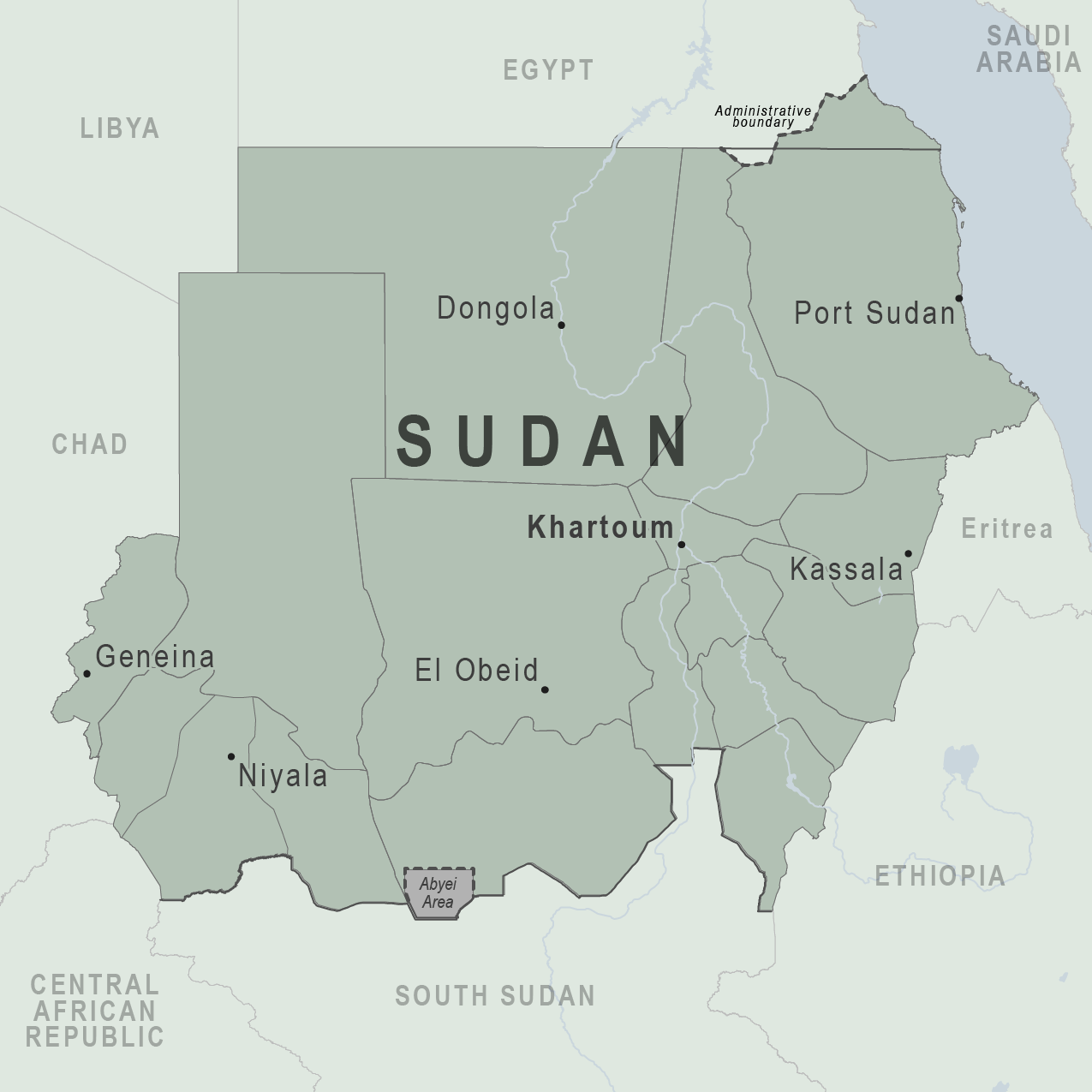 Map - Sudan