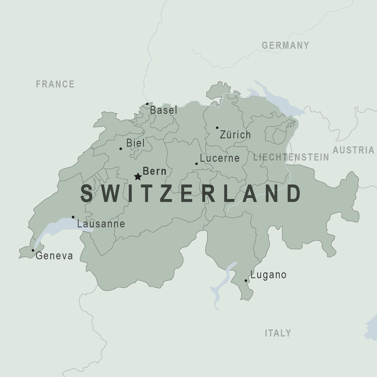 Map Switzerland 