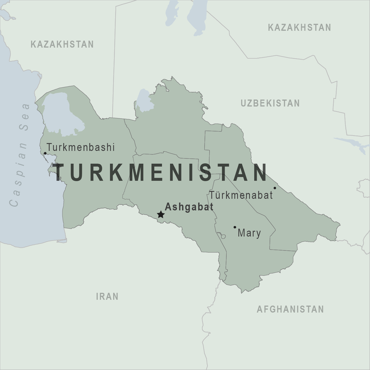 Map - Turkmenistan