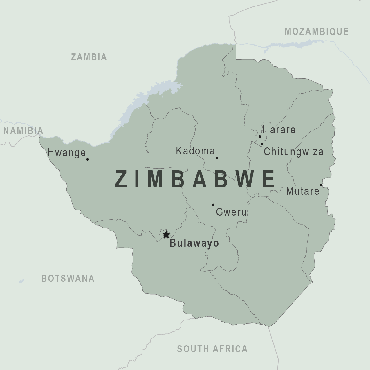 Map - Zimbabwe