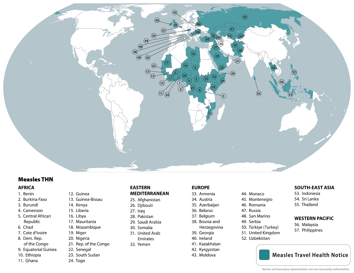 Measles in Globe - Watch - Level 1, Practice Usual Precautions - Travel  Health Notices | Travelers' Health | Sns-Brigh10