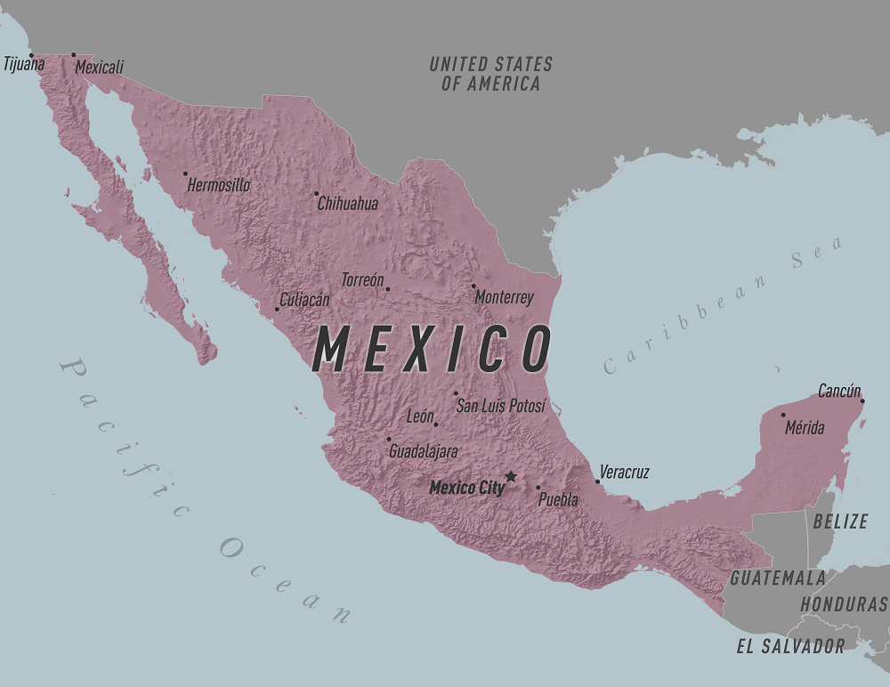 map of Mexico