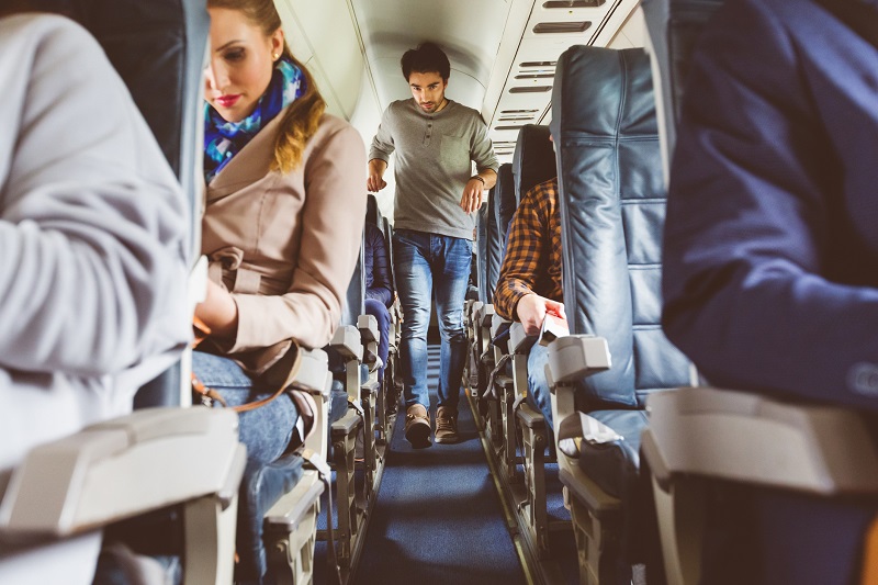 passengers on a plane