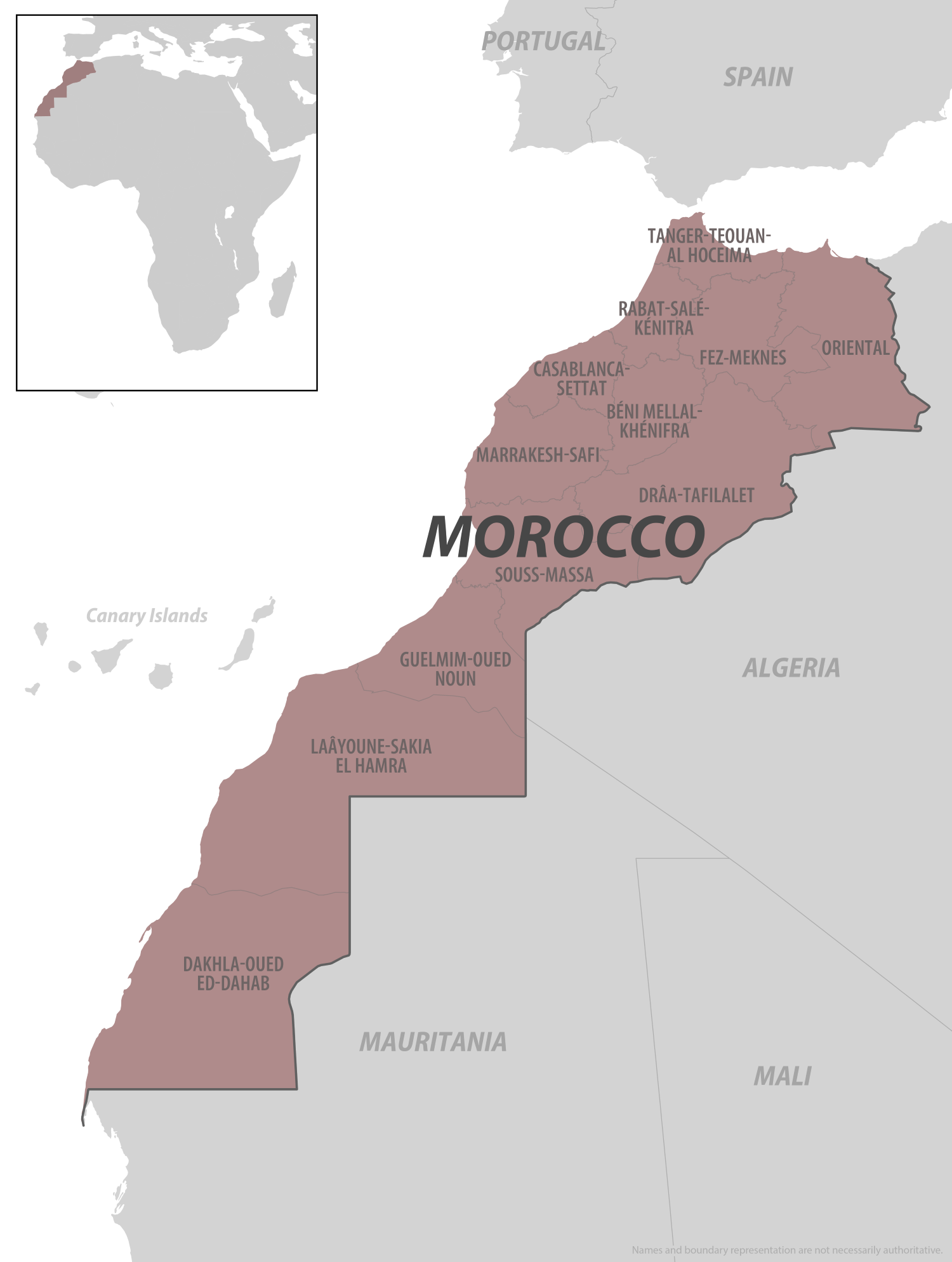 Map of Morocco