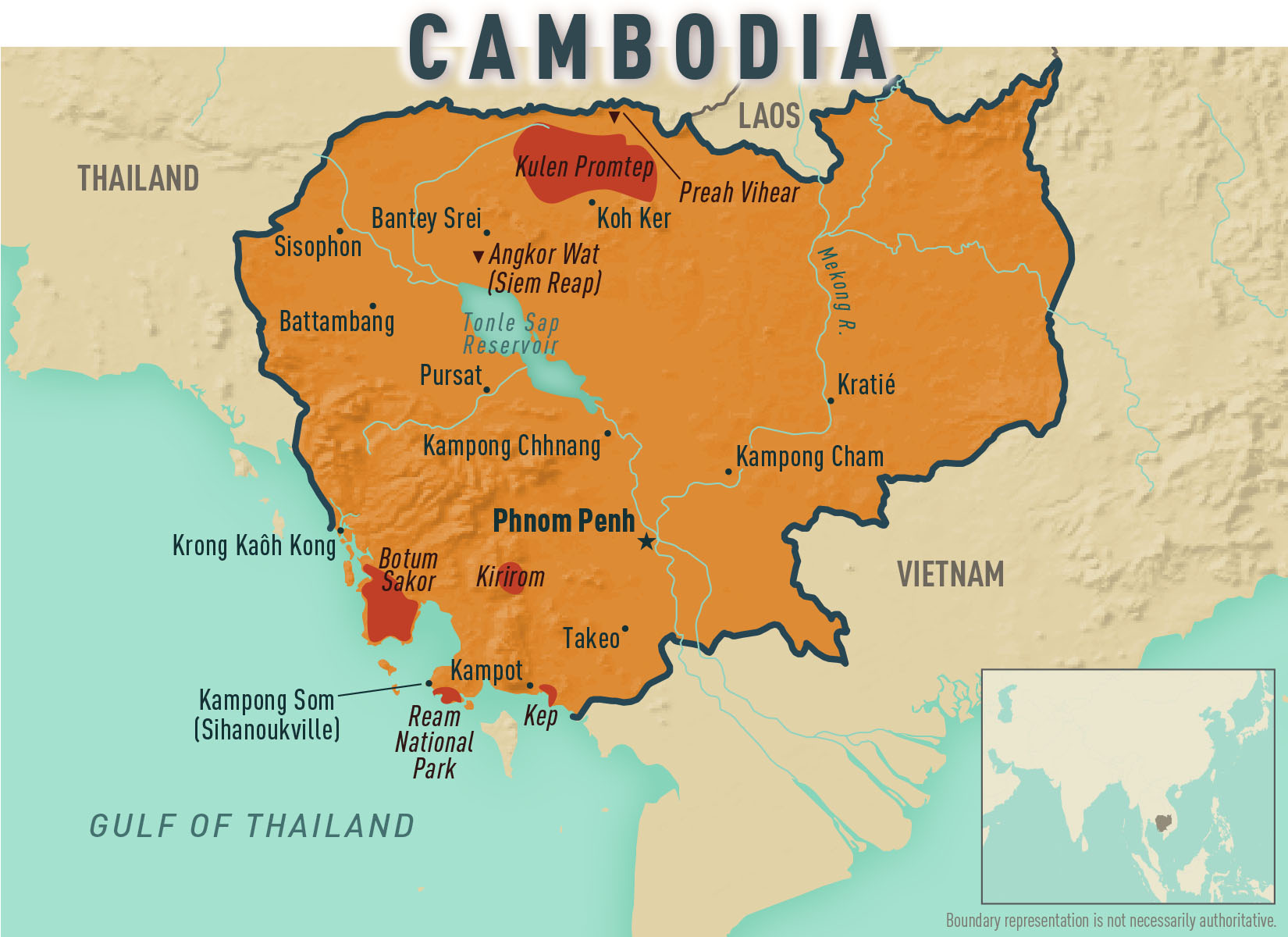 Vector Map Of Cambodia Political One Stop Map, 53% OFF