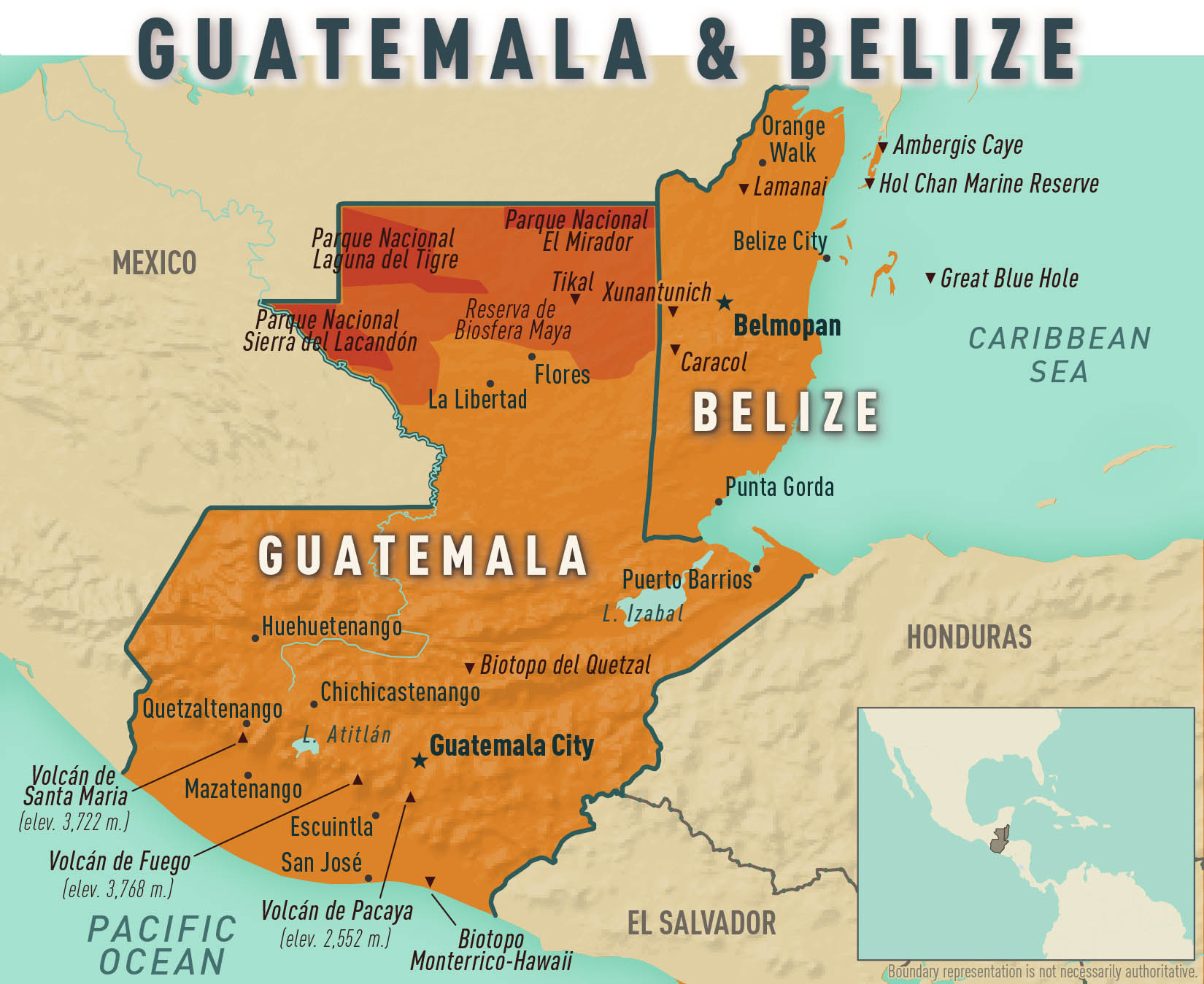 Map 10-17: Guatemala & Belize
