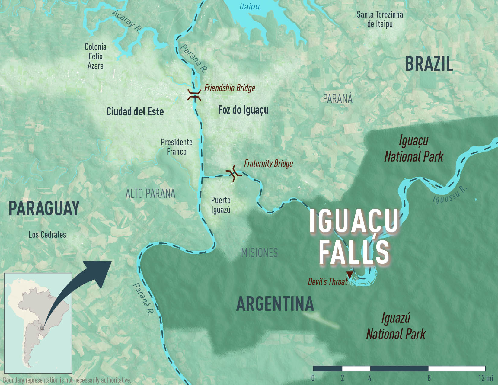 Map 10-18: Iguaçu Falls