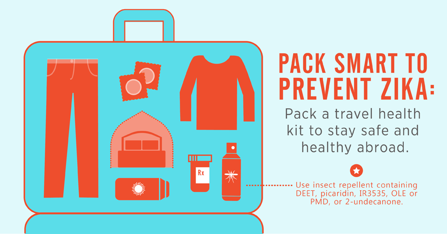 Pack smart to prevent Zika